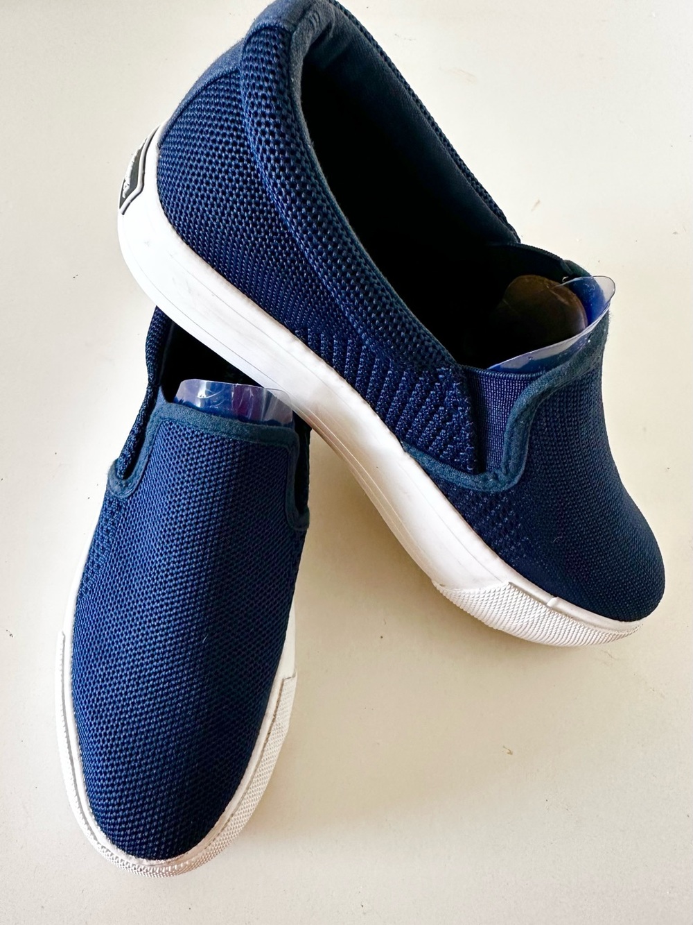 Alexis Bendel Navy Mesh Slip-On Comfort Sneakers